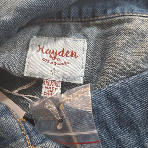 Denim Ruffle Kids Jacket - Picture 3 of 7